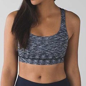 LULULEMON energy bra dramatic static crystalline 8